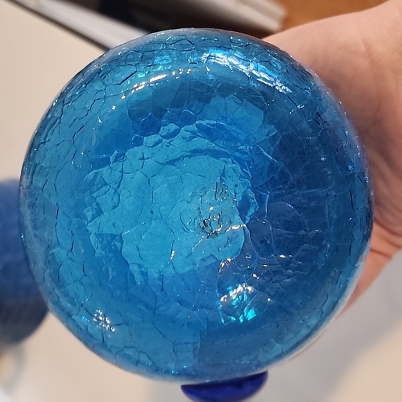 Crackle glass pitcher - Picture 3 of 4